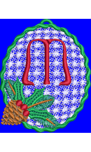 Pine Cone Christmas Lace M
