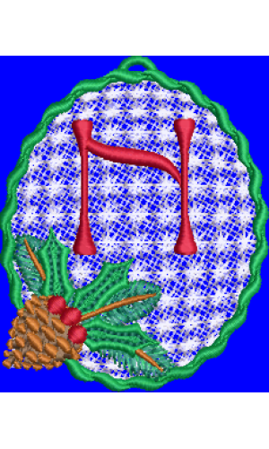 Pine Cone Christmas Lace N