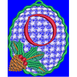 Pine Cone Christmas Lace O