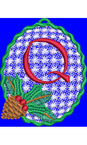 Pine Cone Christmas Lace Q