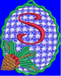 Pine Cone Christmas Lace S
