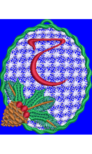 Pine Cone Christmas Lace T