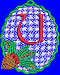 Pine Cone Christmas Lace U