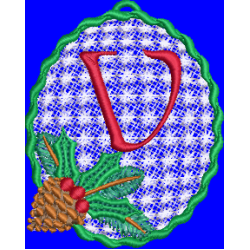 Pine Cone Christmas Lace V