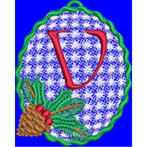 Pine Cone Christmas Lace V Pine Cone Christmas Lace V