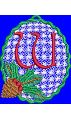 Pine Cone Christmas Lace W