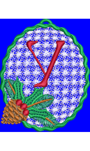 Pine Cone Christmas Lace Y