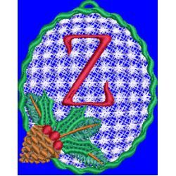 Pine Cone Christmas Lace Z