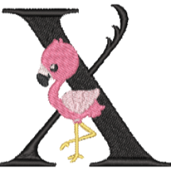 Pink Flamingo X