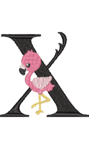 Pink Flamingo X