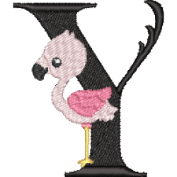 Pink Flamingo Y