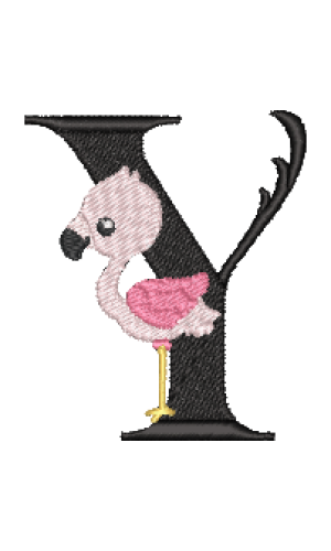 Pink Flamingo Y