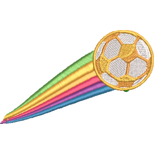 Rainbow Soccer Ball