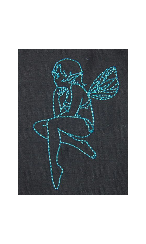 Redwork Fairy 02