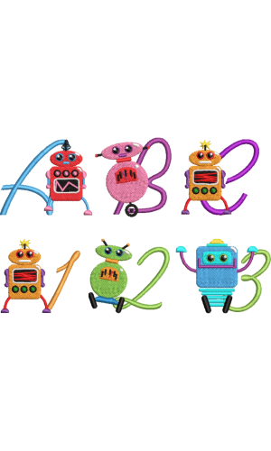 Robot Alphabet Set Robot Alphabet Set