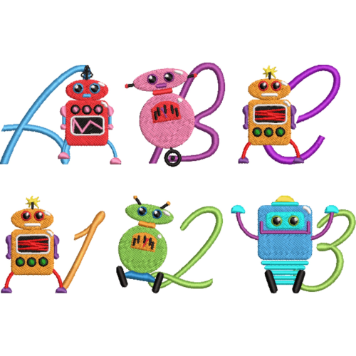 Robot Alphabet Set