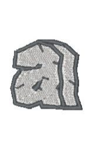 Rock Lower Case A