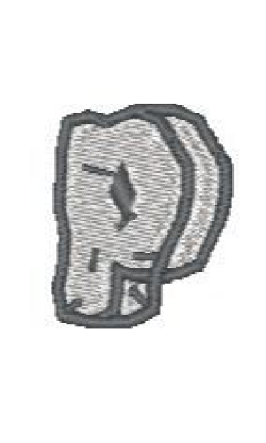 Rock Lower Case P