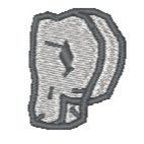 Rock Lower Case P