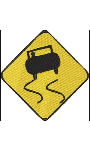 Slippery Road Road Sign