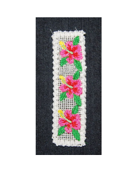 Small Hibiscus Fsl Bookmark