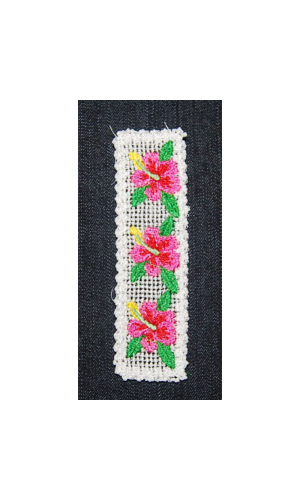 Small Hibiscus Fsl Bookmark