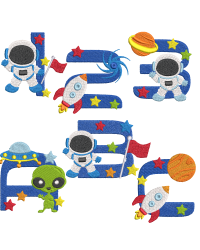 Space Alphabet Set