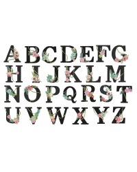 Spring Flowers Alphabet