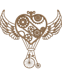 Steampunk Heart Balloon