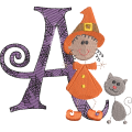 Sticky Witch Letter A