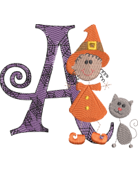 Sticky Witch Letter A