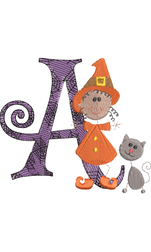 Sticky Witch Letter A
