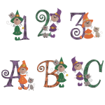Sticky Witch Alphabet Set