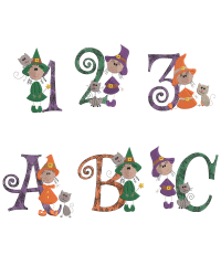 Sticky Witch Alphabet Set