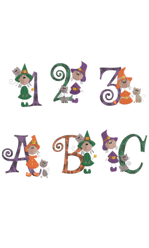 Sticky Witch Alphabet Set
