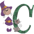 Sticky Witch Letter C