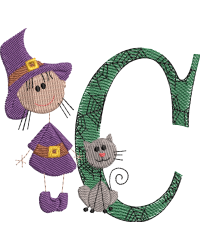 Sticky Witch Letter C