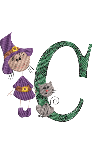 Sticky Witch Letter C