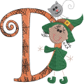 Sticky Witch Letter D