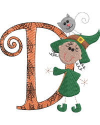 Sticky Witch Letter D