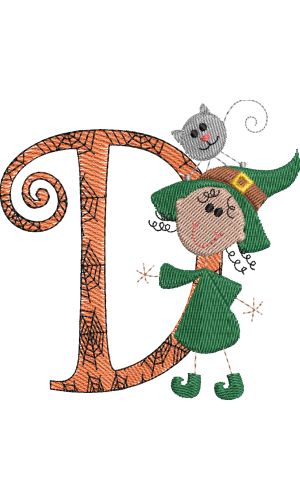 Sticky Witch Letter D Sticky Witch Letter D