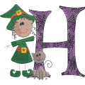 Sticky Witch Letter H