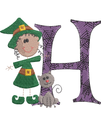 Sticky Witch Letter H