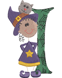 Sticky Witch Letter I
