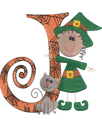Sticky Witch Letter J