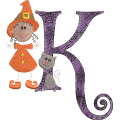 Sticky Witch Letter K