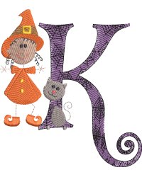 Sticky Witch Letter K