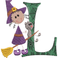 Sticky Witch Letter L