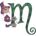 Sticky Witch Letter M