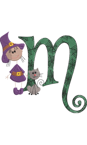Sticky Witch Letter M
